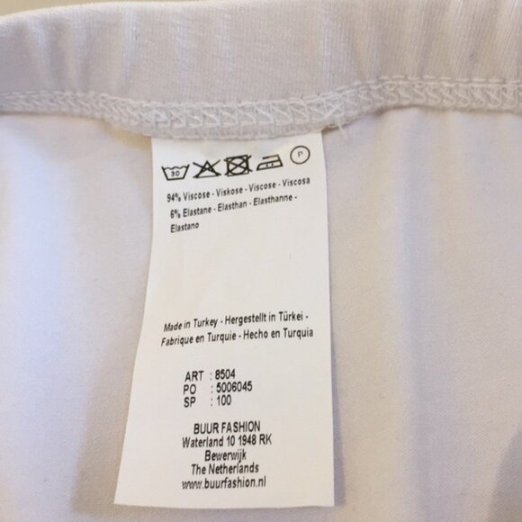 Yest Insider 8504 Stretch White Capris Leggings Pants Size 16 - Picture 5 of 12